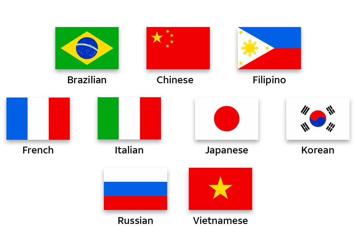 International flags